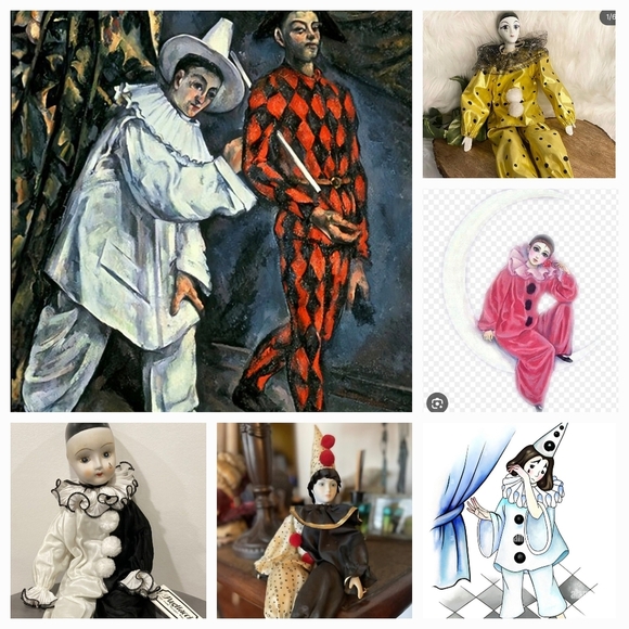 80s Pastel Satin Pierrot Smock - Picture 7 of 7